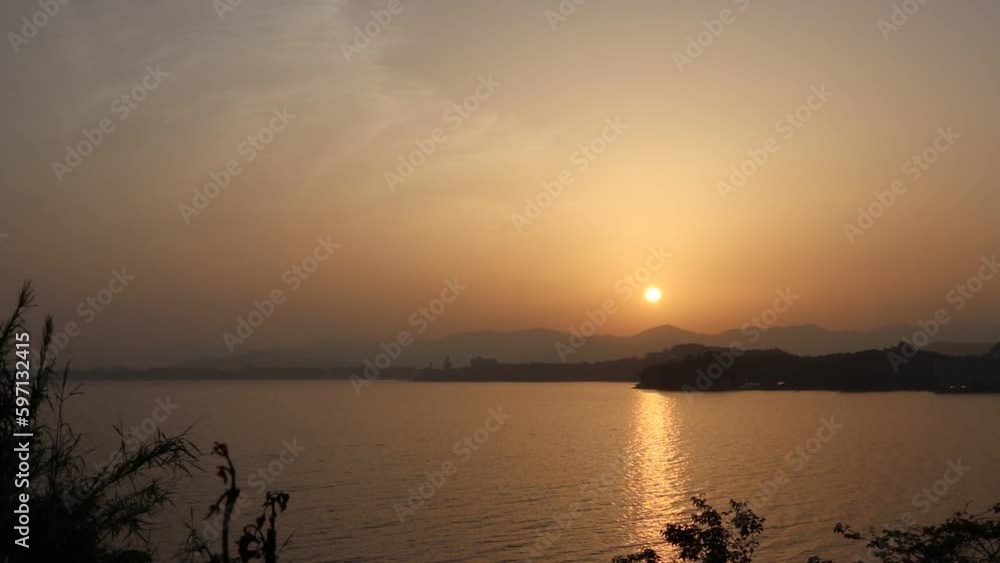 浜名湖・夕日
浜名湖・夕日