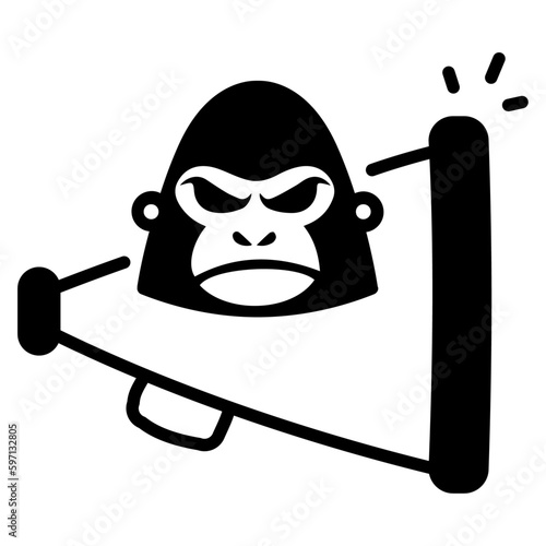 Guerrilla marketing icon, Unconventional marketing icon, Street marketing, Ambush marketing, Viral marketing, Buzz marketing vector icon with editable stroke.