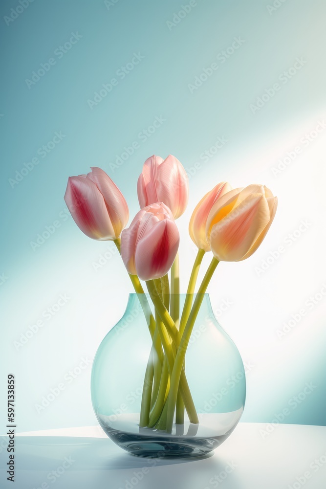 tulips in vase tulips in vase