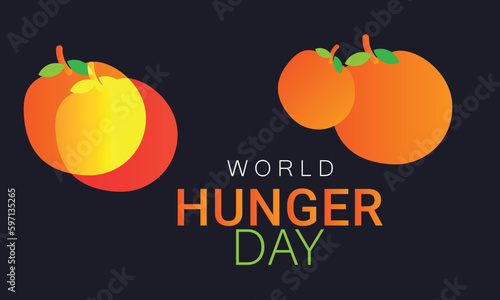 World Hunger Day. Template for background, banner, card, poster. vector illustration.