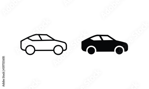 Car vector icon. Isolated simple view front logo illustration. Sign symbol. Auto style car icon   logo design sports vehicle icon silhouette