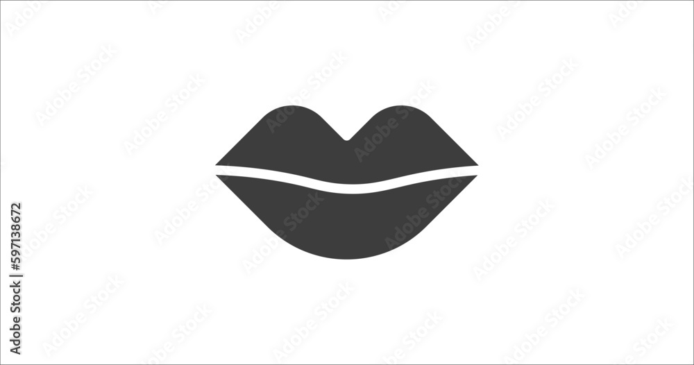 mouth icon. Filled mouth icon from dental health collection. Glyph vector. Editable mouth symbol can be used web and mobile mouth icon. Filled mouth icon from dental health collection. Glyph vector. Editable mouth symbol can be used web and mobile