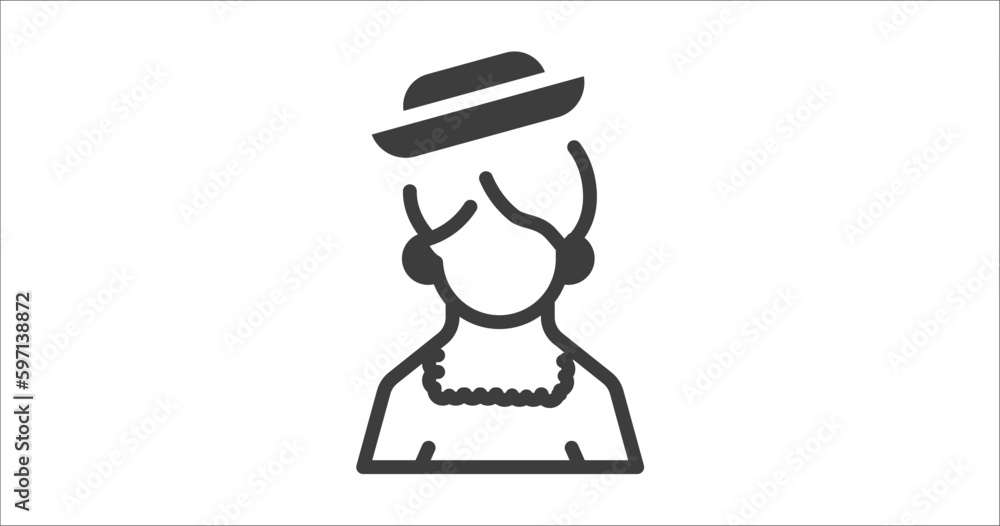 chilean icon. Filled chilean icon from people and relation collection. Glyph vector. Editable chilean symbol can be used web and mobile chilean icon. Filled chilean icon from people and relation collection. Glyph vector. Editable chilean symbol can be used web and mobile