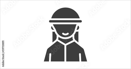 bedouin icon. Filled bedouin icon from people and relation collection. Glyph vector. Editable bedouin symbol can be used web and mobile
