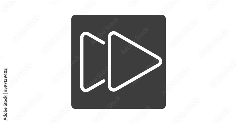 forward button icon. Filled forward button icon from user interface collection. Glyph vector. Editable forward button symbol can be used web and mobile forward button icon. Filled forward button icon from user interface collection. Glyph vector. Editable forward button symbol can be used web and mobile