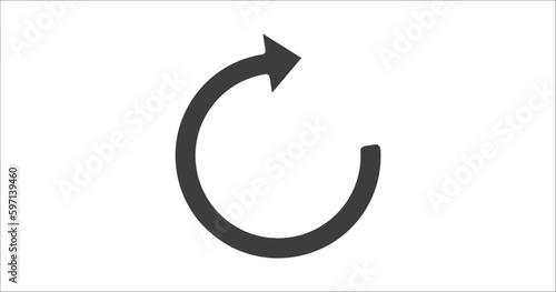 refresh arrows icon. Filled refresh arrows icon from user interface collection. Glyph vector. Editable refresh arrows symbol can be used web and mobile