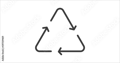 recycle sign icon. Filled recycle sign icon from user interface collection. Glyph vector. Editable recycle sign symbol can be used web and mobile