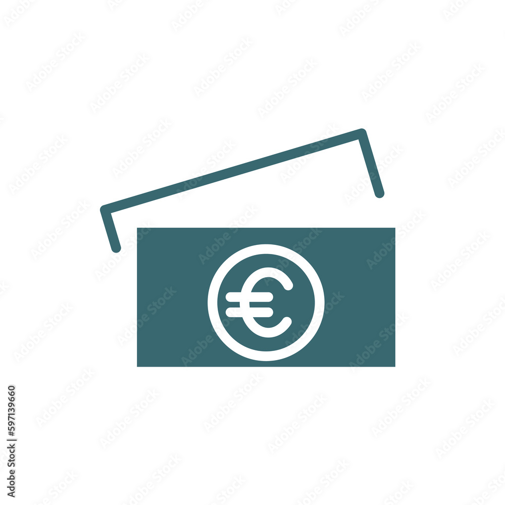 euro bills icon. Filled euro bills icon from business and finance collection. Glyph vector isolated on white background. Editable euro bills symbol can be used web and mobile euro bills icon. Filled euro bills icon from business and finance collection. Glyph vector isolated on white background. Editable euro bills symbol can be used web and mobile