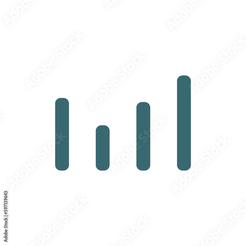 bars graphic icon. Filled bars graphic icon from business and finance collection. Glyph vector isolated on white background. Editable bars graphic symbol can be used web and mobile