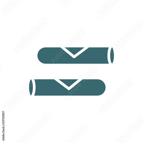 spring rolls icon. Filled spring rolls icon from culture and civilization collection. Glyph vector isolated on white background. Editable spring rolls symbol can be used web and mobile