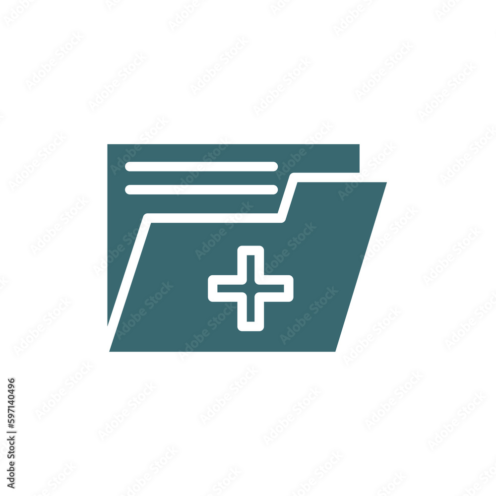medical records icon. Filled medical records icon from medical collection. Glyph vector isolated on white background. Editable medical records symbol can be used web and mobile medical records icon. Filled medical records icon from medical collection. Glyph vector isolated on white background. Editable medical records symbol can be used web and mobile