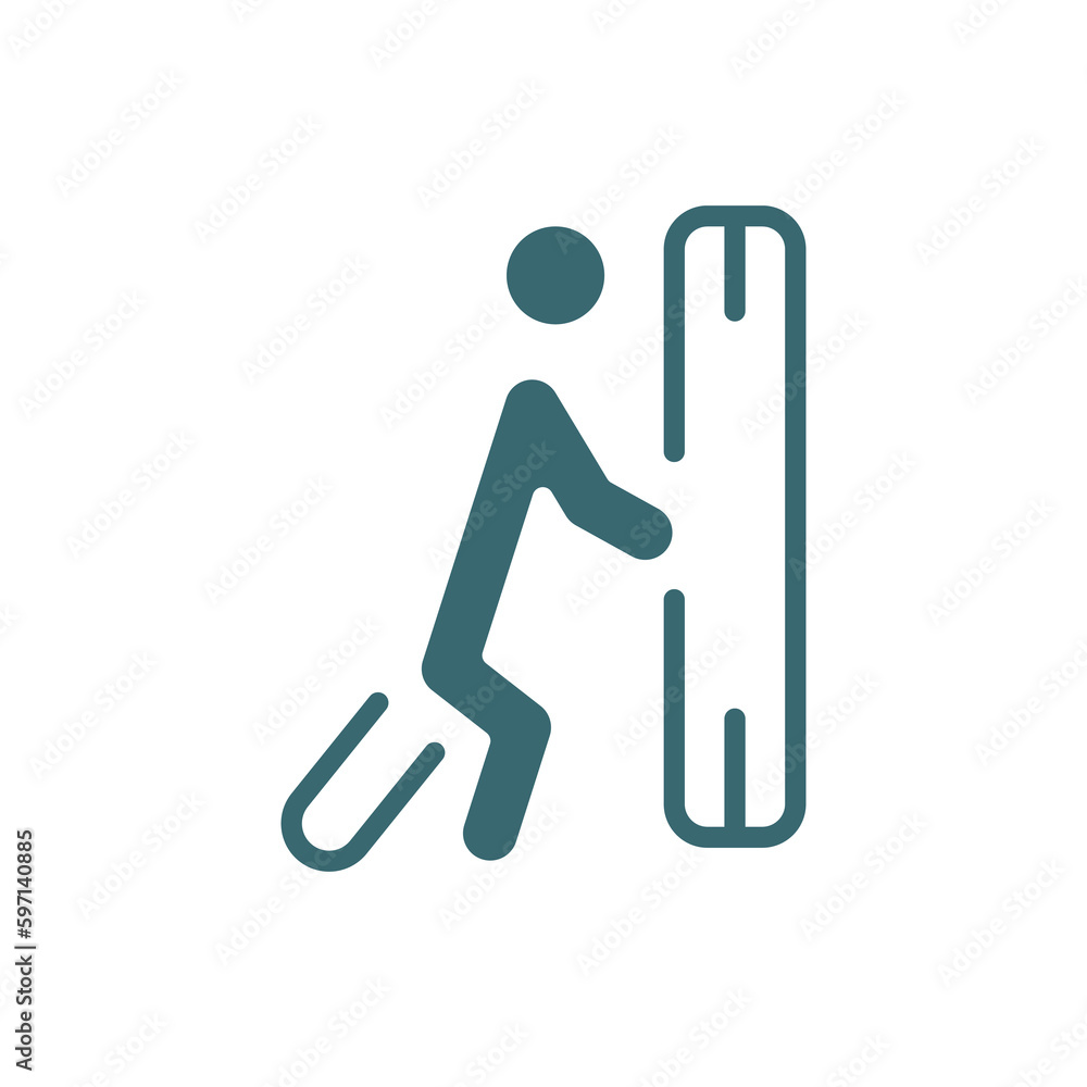 man pushing icon. Filled man pushing icon from behavior and action collection. Glyph vector isolated on white background. Editable man pushing symbol can be used web and mobile man pushing icon. Filled man pushing icon from behavior and action collection. Glyph vector isolated on white background. Editable man pushing symbol can be used web and mobile