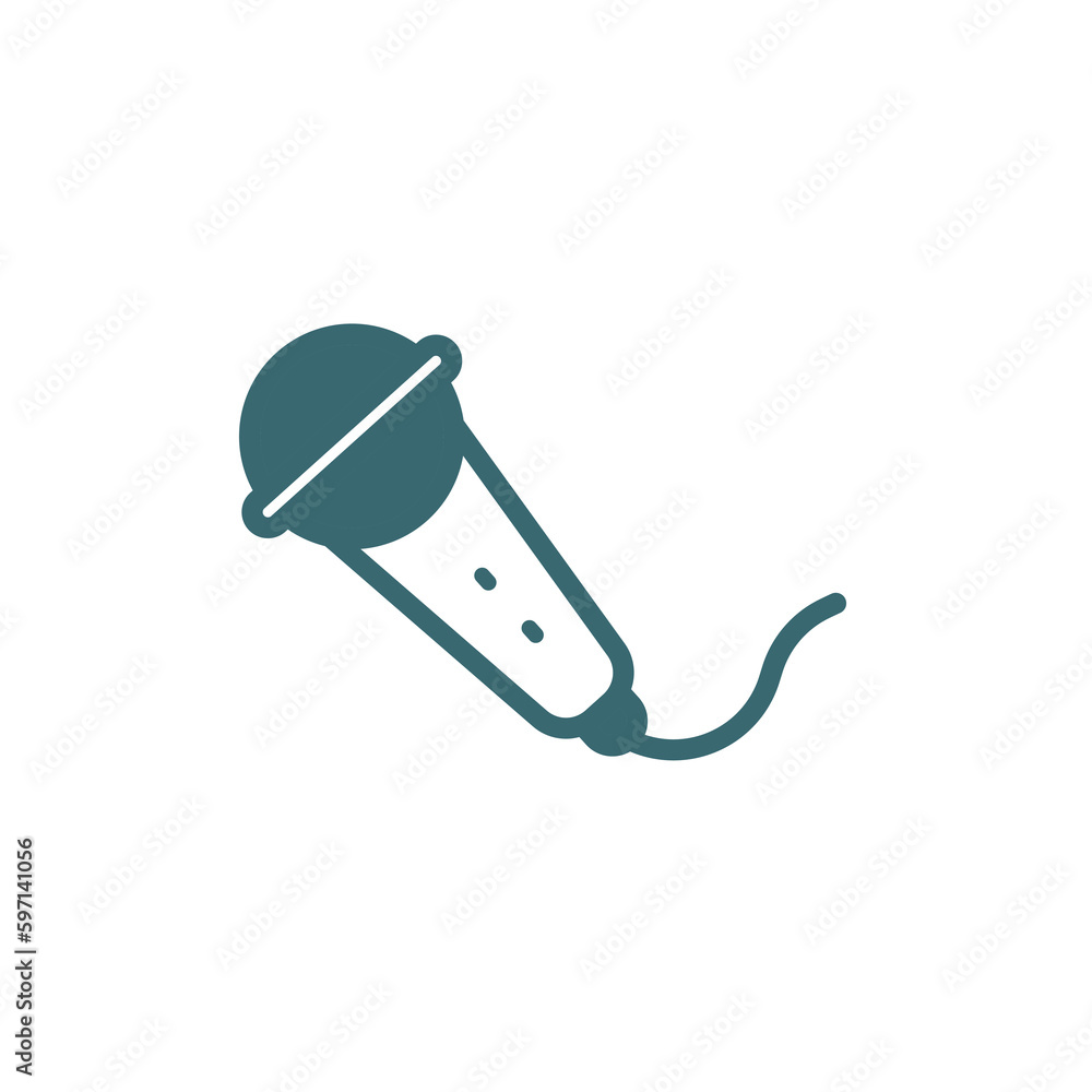 movie microphone icon. Filled movie microphone icon from cinema and theater collection. Glyph vector isolated on white background. Editable movie microphone symbol can be used web and mobile movie microphone icon. Filled movie microphone icon from cinema and theater collection. Glyph vector isolated on white background. Editable movie microphone symbol can be used web and mobile