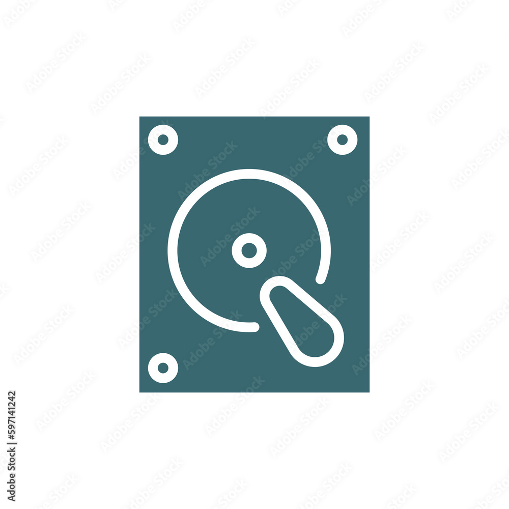 harddrive icon. Filled harddrive icon from hardware and equipment collection. Glyph vector isolated on white background. Editable harddrive symbol can be used web and mobile harddrive icon. Filled harddrive icon from hardware and equipment collection. Glyph vector isolated on white background. Editable harddrive symbol can be used web and mobile