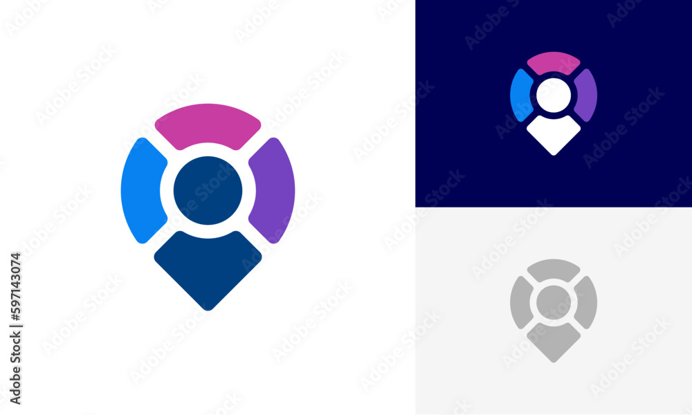 Community people, social community, human family logo abstract design vector Community people, social community, human family logo abstract design vector