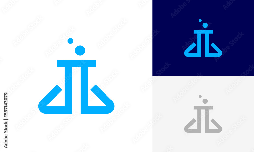 laboratory glassware logo design vector laboratory glassware logo design vector