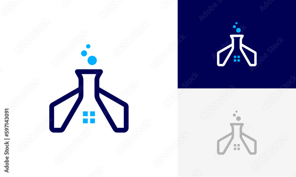 house lab home laboratory logo design vector house lab home laboratory logo design vector