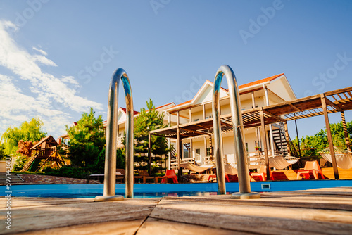 Wallpaper Mural A handrail for pool stairs is an important safety feature in a swimming pool. Torontodigital.ca