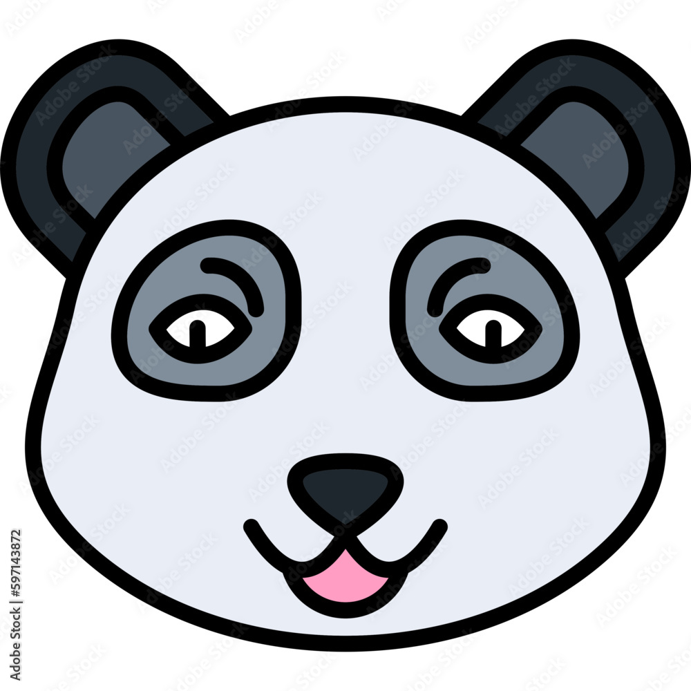 Panda Emoji Icon Panda Emoji Icon