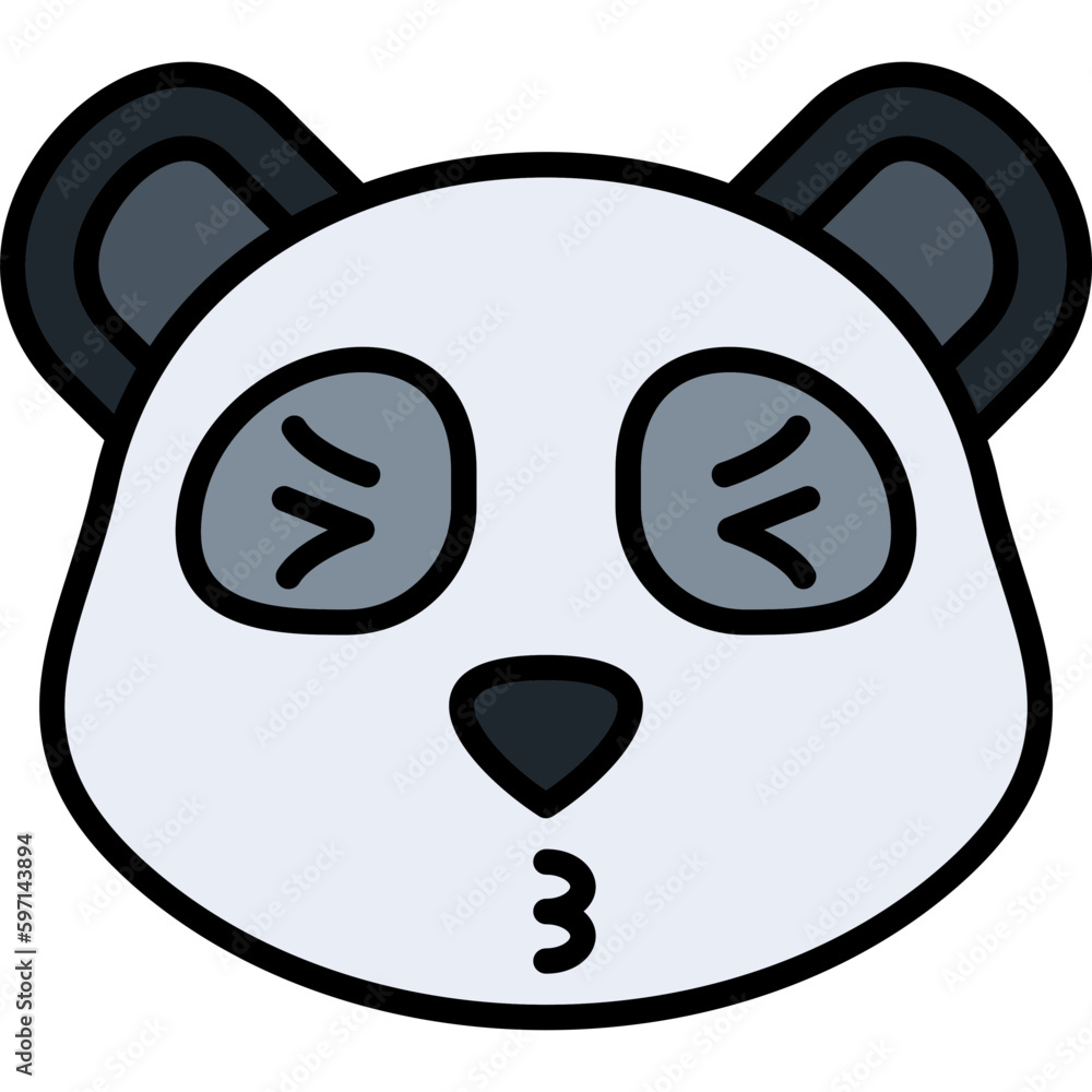 Panda Emoji Icon Panda Emoji Icon
