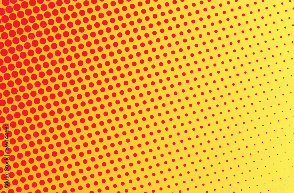 Yellow halftone pattern. Pop art comic dot background. Texture template. Vector illustration isolated. Yellow halftone pattern. Pop art comic dot background. Texture template. Vector illustration isolated.