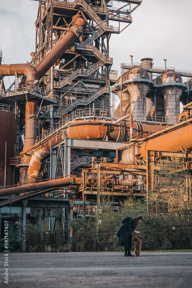 Fototapeta premium refinery in the city