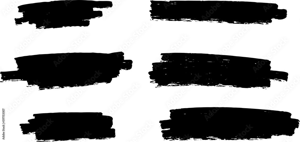 Big set of Black grunge stroke brush , banner, label, for your design, png Big set of Black grunge stroke brush , banner, label, for your design, png