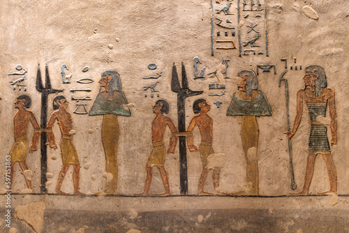 Details of valley of Kings in Luxor - Egypt