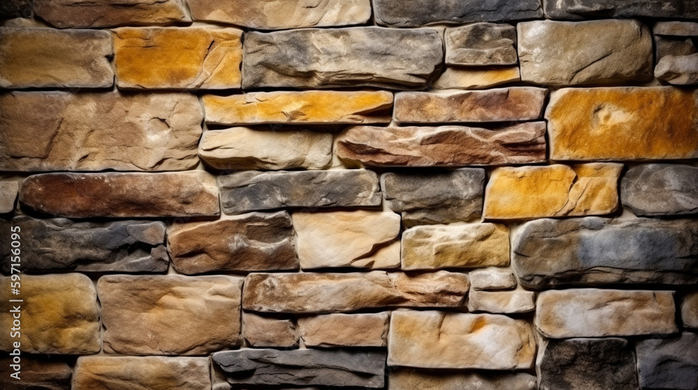 Pattern of modern style design decorative uneven cracked real stone wall surface. Generative Ai Pattern of modern style design decorative uneven cracked real stone wall surface. Generative Ai