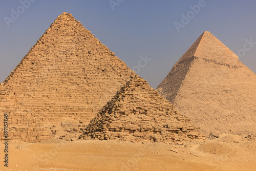 Gizeh pyramids near Cairo - Egypt