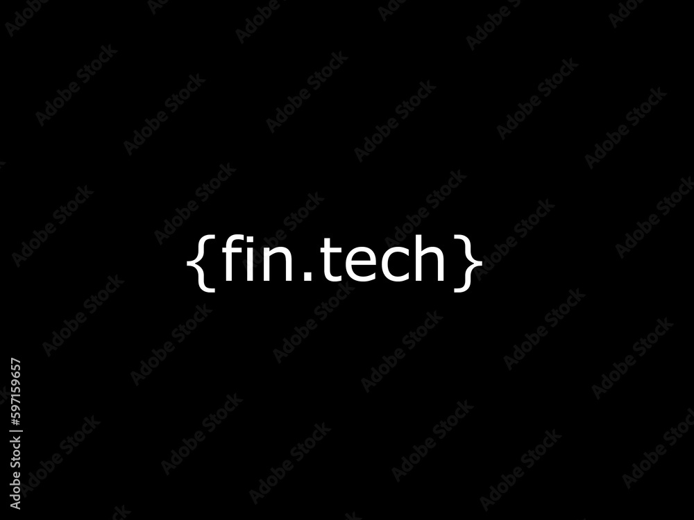 Obraz premium Fintech