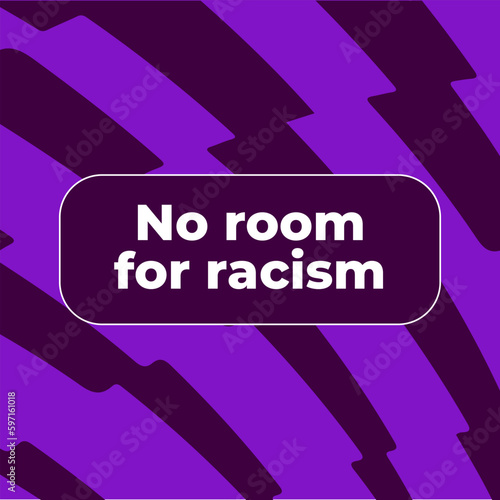 Foto No room for racism design badge for english premier league