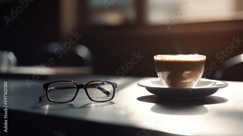 coffee, drink, beverage, glass, refreshment, bar, table, wooden, surface, brown, cream, cafe, caffeine, morning, daytime, no people, nobody, indoors, interior, copy space, relaxation, leisure, lifesty