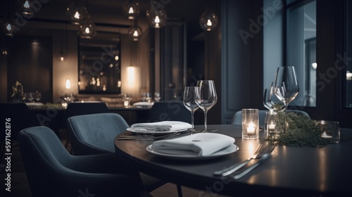 Fancy luxury restaurant