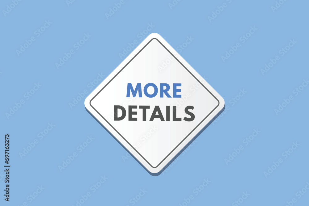 More Details text Button. More Details Sign Icon Label Sticker Web Buttons More Details text Button. More Details Sign Icon Label Sticker Web Buttons
