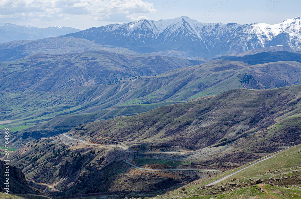 Fototapeta premium landscape with mountains