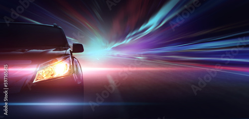 Light colors of car