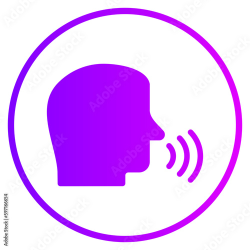 voice command gradient icon