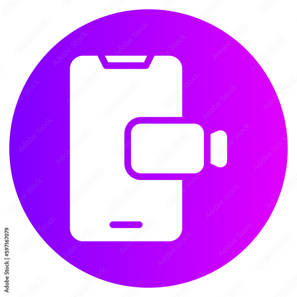 video call gradient icon video call gradient icon
