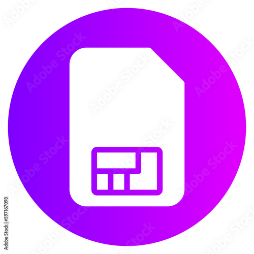sim gradient icon