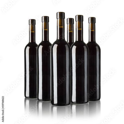 6 Weinflaschen photo
