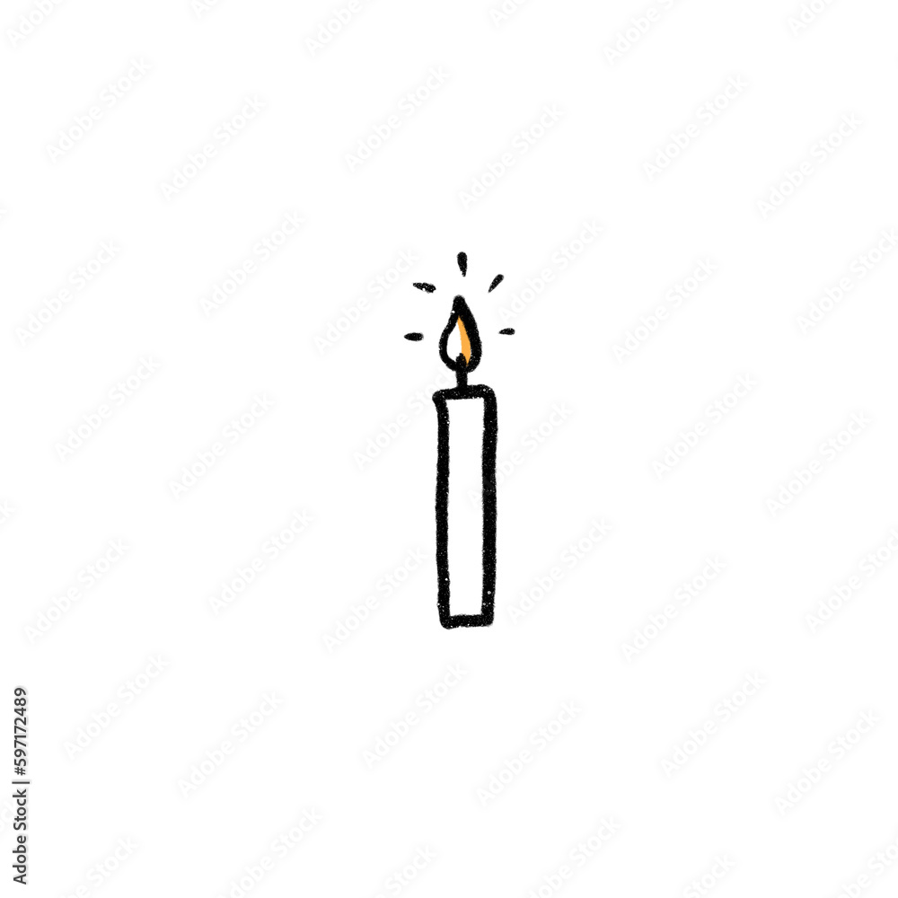 Obraz premium cute candle