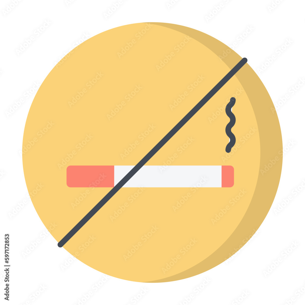 No Smoking Flat Icon No Smoking Flat Icon