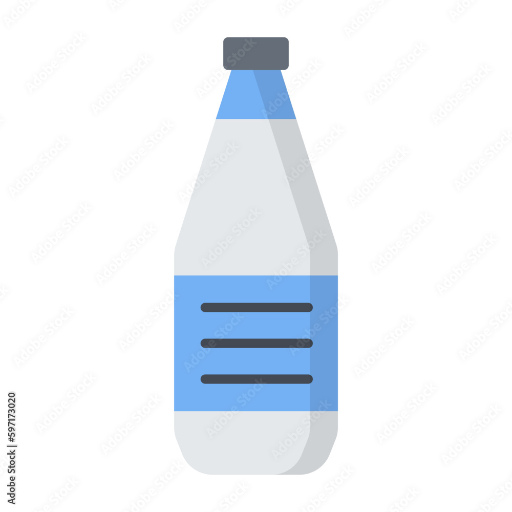 Water Bottle Flat Icon Water Bottle Flat Icon
