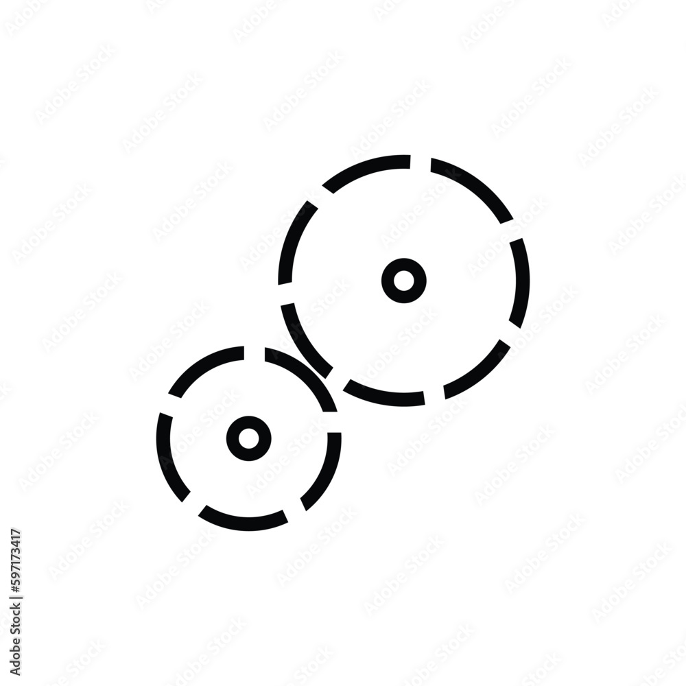 Gear drive sign icon. Graphical symbol modern, simple, vector, icon for website design, mobile app, ui. Vector Illustration Gear drive sign icon. Graphical symbol modern, simple, vector, icon for website design, mobile app, ui. Vector Illustration