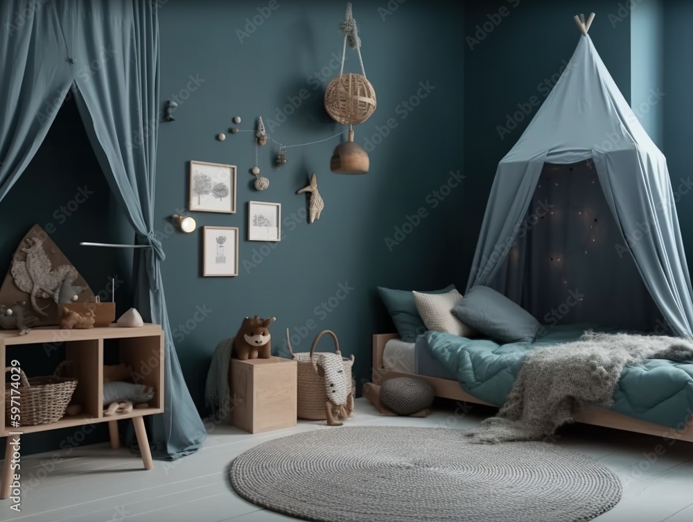 Obraz premium Interior mockup. Generative AI