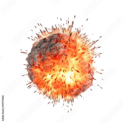 Explosive Fire with transparent background © Martin