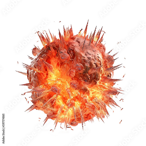 Explosive Fire with transparent background © Martin