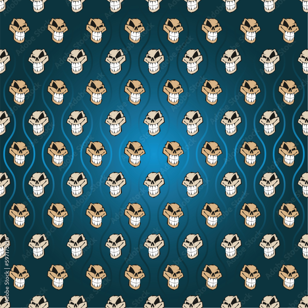 Seamless pattern background with skulls Seamless pattern background with skulls