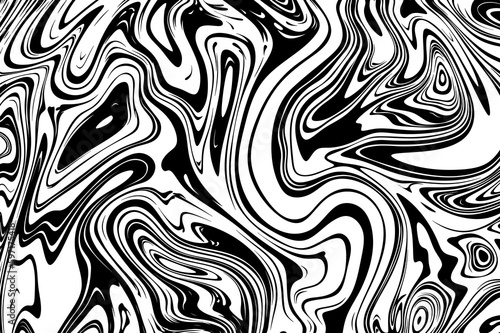 Abstract background with black paint blots. Texture of liquid stains. Abstractionism. Oil spill. Black and white abstraction with paint streaks. Texture of black marble.